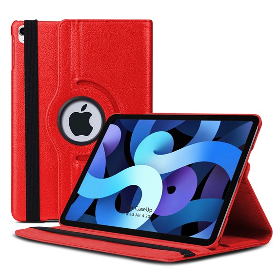 CaseUp Apple iPad 10 Nesil 10 9 Kılıf 360 Rotating Stand Kırmızı